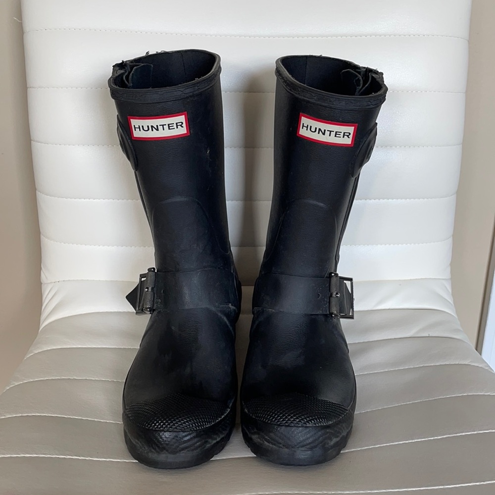 Hunter Short Biker Rainboots